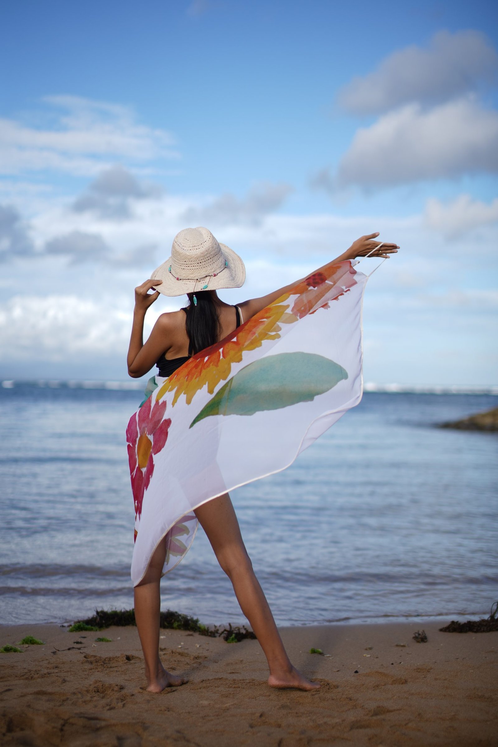 Batik-Beach-Cover-Up-Blossom-1 batik beach cover up blossom