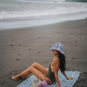 batik beach cover up new mandala (blue)