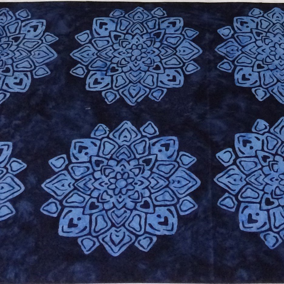 Batik-Bed-Runner-Bloom-Navy-1b batik bed runner bloom navy