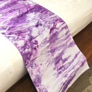 batik bed runner nirvana purple