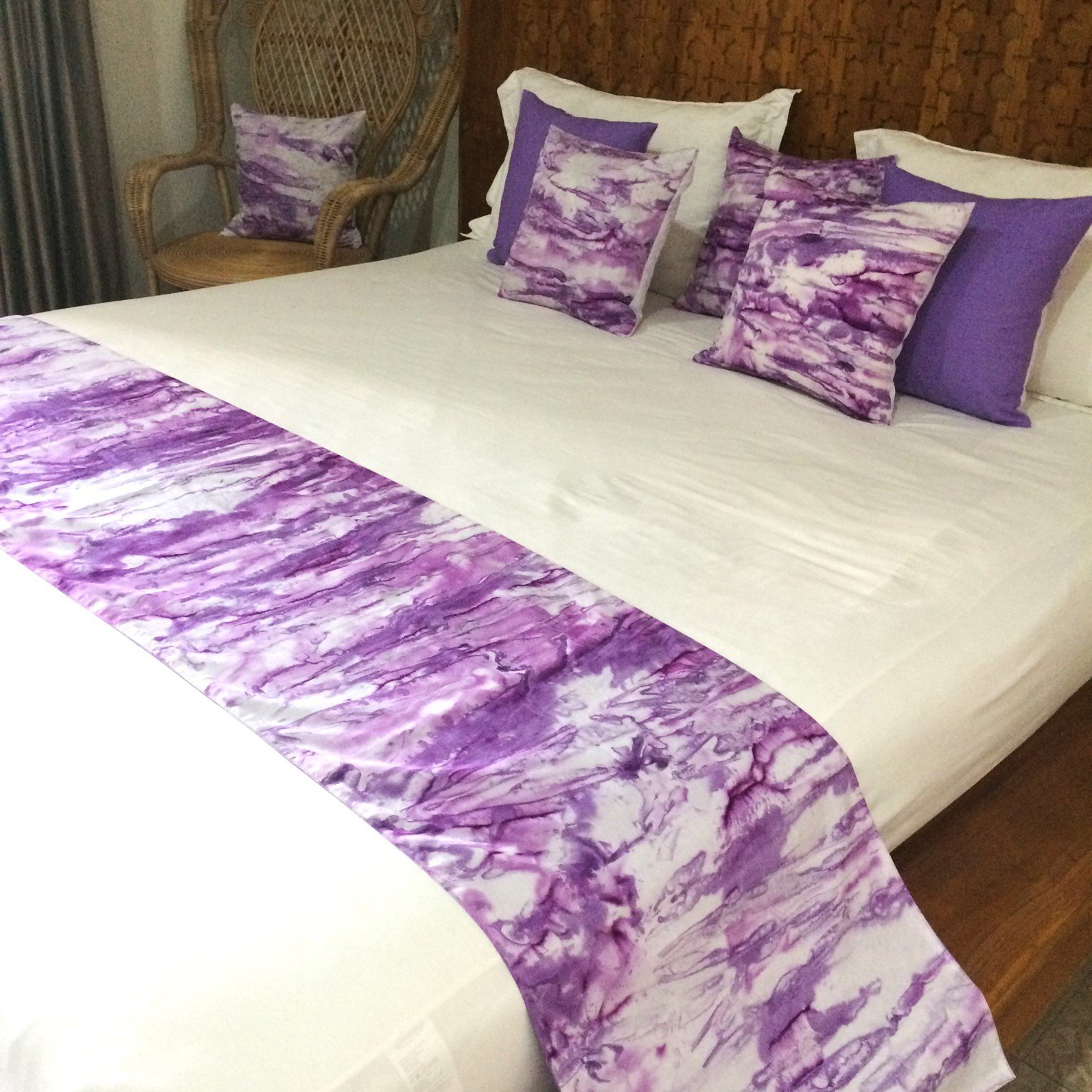 Batik-Bed-Runner-Nirvana-Purple-1c batik bed runner nirvana purple