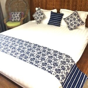 batik bed runner rose