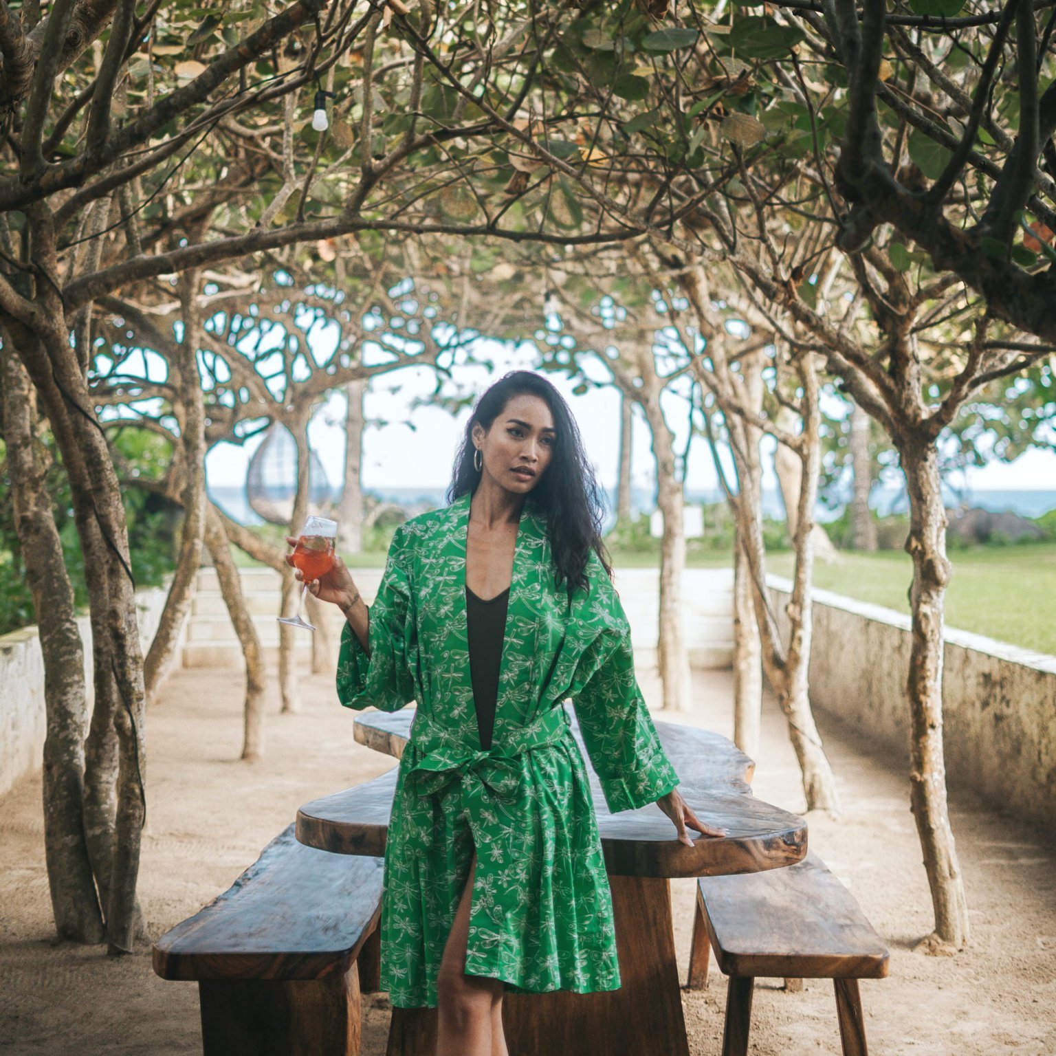 Batik-Robe-Kimono-Capung-Green-1 batik robe kimono capung green