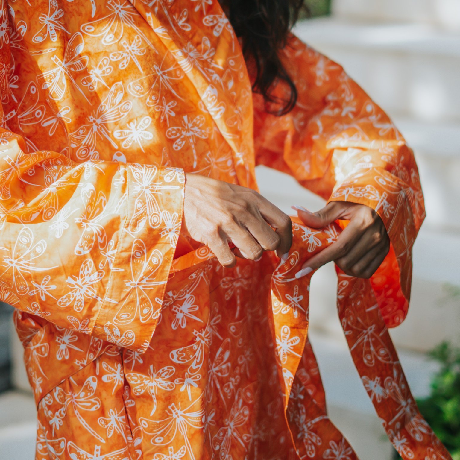 Batik-Robe-Kimono-Capung-Oren-1b batik robe kimono capung oren