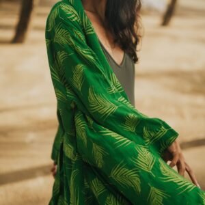 batik robe kimono the palm