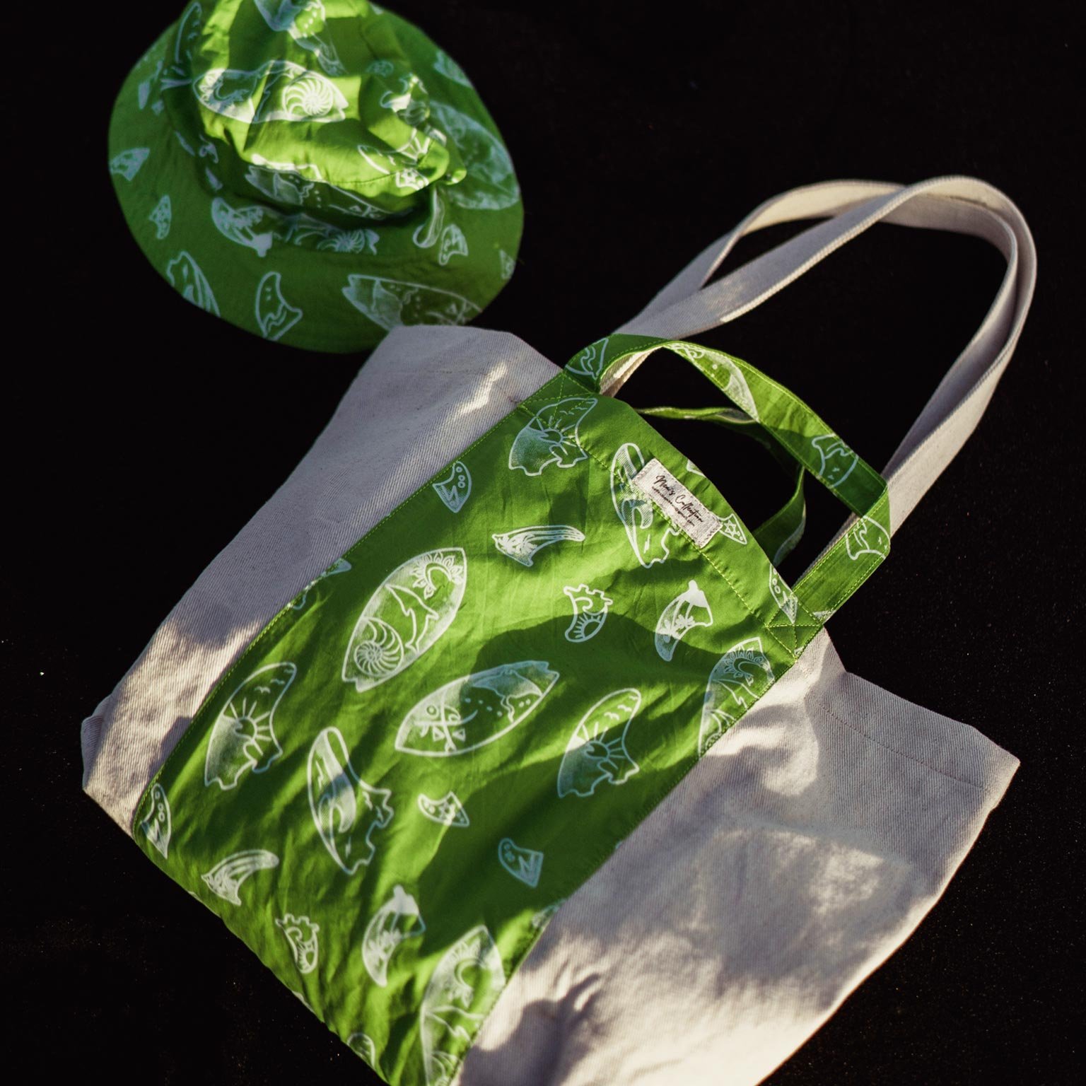batik_totebag_green_surfboard3 batik tote bag & hat green surfboard